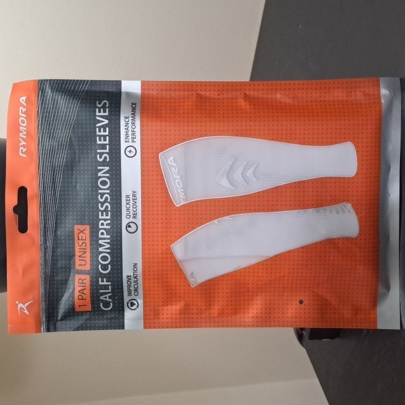 New Calf Compression Sleeves Unisex Large White - Picture 1 of 4
